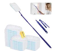 51 Piezas para Swiffer Plumero Duster Kit, Imanes para Swiffer el Polvo, con 1 Asa para Polvo, para Pelo de Animales, Polvo, Suciedad