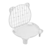 51 x 40,5 x 15 cm, escalera para gatos de hasta 15 kg, rampa de arena de polipropileno con compartimento de almacenamiento integrado, pedal de filtro de arena para gatos con pies de goma