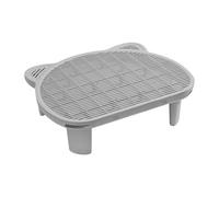 51 x 40,5 x 15 cm, escalera para gatos de hasta 15 kg, rampa de arena de polipropileno con compartimento de almacenamiento integrado, pedal de filtro de arena para gatos con pies de goma