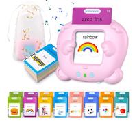 510 Palabras Juguetes niños 2 años, Tarjetas parlantes español para niños de 2 a 6 años, Juguetes educativos 2 años, Juguetes Educativas Audibles Rose (Español/Inglés/Bilingüe)