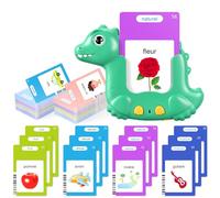 510 Palabras Tarjetas Flash Hablando Francés para Niños, Tarjetas Didácticas para Niños De 3 A 6 Años, Motami Francés -Verde