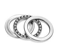 51111 Thrust Ball Bearing | 55x78mm Bearing Steel for Lathe Machines/Automotive Industry | High - Speed Quiet Functioning with Gaskets & Shaft