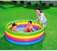 51117 Piscina inflable de arcoiris Bestway 4 anillos 157 x 46 cm