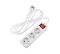51285 Cable de extensión 3G1,5mm2 1,5m PVC blanco Enchufes adicionales: 3...