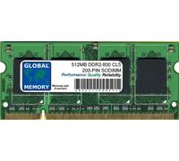 512MB DDR2 800MHz PC2-6400 200-PIN SODIMM Memoria RAM para Ordenador PORTÁTILES/NOTEBOOKS