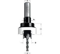 Cmt - 515.412.11a - broca con avellanador 90 grados hw z2+2 s=10x25 d=4/12 dx