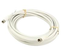 51624 Cable 10m conector F, ambos lados blanco GOOBAY