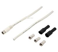 51626 Cable 30m conector F, ambos lados blanco GOOBAY