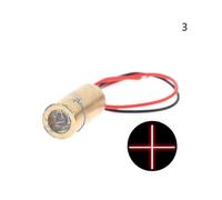 (518) Cabezal láser de cobre Breey 650nm 9mm 3v 50mw Módulo de diodo láser cruzado Láser rojo Shytmv
