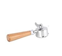 51MM 3 Ears Handle Filter,Compatible For Delonghi,Dedica EC680/685 Stainless Steel Coffee Double Mouth Splitter Portafilter Barista Tool(51mm-3ears -Beech)