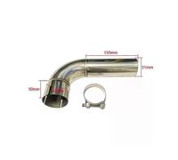 (51mm-54mm)The car accessories The exhaust pipe Stainless steel 90 degree turn pipe The muffler is connected