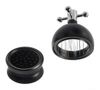 51mm Coffee Distributor Adjustable Semi-Circle Dual Bearing(Black) | Dual bearing system, smooth rotation, prevents clumping, 51mm fit, even coffee distribution