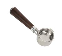 51mm coffee maker Bottomless Portafilter,51mm cafetera Portafiltro sin fondo con 2 orejas, Acero inoxidable Portafiltro sin fondo y mango de madera, para Delonghi Café, Accesorios para Cafetera