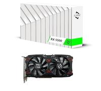 51RISC Tarjeta gráfica RX 5500, TDP 150 W, 8 GB, GDDR6, 128 bits, PCIe 4.0, placa trasera de metal, tarjeta de video HDMI DP para juegos para escritorio (Radeon RX 5500 8GB)