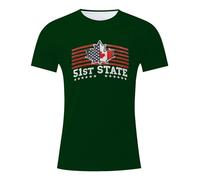 51st State Canada Camiseta de manga corta - Declaración política para hombres hace que Estados Unidos Canadá vuelva a ser genial para el tiempo libre, eventos y uso diario