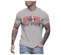 51st State Canada Camiseta de manga corta - Declaración política para hombres hace que Estados Unidos Canadá vuelva a ser genial para el tiempo libre, eventos y uso diario