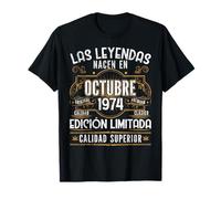 52 Años Cumpleaños Las Leyendas Nacen En Octubre de 1974 Camiseta