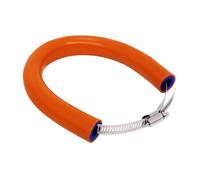 52 cm/20,47" Protector Tubo Escape Moto,Protección de Escape Ajustable Universal,Protector Termico Tubo Escape para Pit Dirt Bike Motocross Supermoto Enduro Scooter Naranja