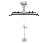 52 Gallon Pneumatic Agitator - High-Power Stainless Steel Paint Mixing Machine with Adjustable Bracket for Viscous Liquids and Coatings