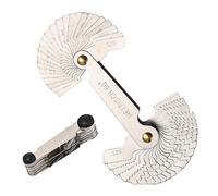 52 Piezas de Medidor de Rosca de Acero Inoxidable,Medidor de Paso de Rosca, Galga de Roscas Calibres para Roscas Medición de Paso de Tornillo de 60 y 55 Grados (Métrico e Imper)