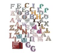 52 Piezas de Pegatinas de Letras Vintage MayúSculas Autoadhesivas Para álbum de Recortes DIY, Portátil, Agenda, Diario, Maleta, Cuadernos
