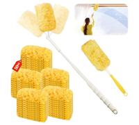 52 Piezas para Swiffer Plumero Atrapapolvo Recambios Kit,3D 360° para Swiffer Duster Atrapa Polvo, con Manejar, Poste Telescópico, para Atrapa Polvo, Suciedad