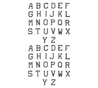 52 Piezas Parches de Letras Bordadas, Negro Blanco | Apliques de Tela para Nombres E Iniciales, Uso DIY y Etiquetado de Uniformes, Aplicación Simple