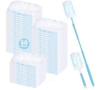 52 Piezas Recambios Plumero Atrapapolvo, Compatible con Swiffer & Otros Dusters, Piezas de Microfibra Desechable, 50 Paños, 2 Asas, para Limpiar Polvo, Pelo de Animales y Suciedad,2