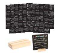 52 tarjetas de versículos de la Biblia con 1 marco de madera, escritura bíblica y tarjetas de oración inspiradoras, surtidas mini escrituras de aliento motivacional, regalo de Pascua
