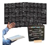 52 Tarjetas de verso bíblico, profundice su fe con revelar versos bíblicos y conexiones significativas con la Palabra de Dios, versos bíblicos diarios, verbo bíblico portátil