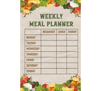 52-Weeks Meal Planner with Shopping List: Weekly Food Journal for Effortless Meal Preparation and Kitchen Organization | Stress free Clean Eating Menu ... for Home Cooking and Meal Management.