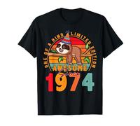 52 Year Old Sloth Vintage 1974 Limited Edition 52nd Birthday Camiseta