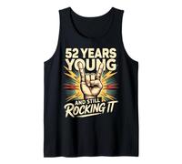 52 Years and Still Rocking 52 años cumpleaños de 52 años Camiseta sin Mangas