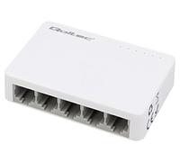 52247 Ethernet Switch DC Toma de corriente, RJ45 Hembra x5 Fast Ethernet QOLTEC