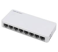 52248 Ethernet Switch DC Toma de corriente, RJ45 Hembra x8 Fast Ethernet QOLTEC