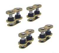 525 O-Ring Chain Link 4-Pack Dirt Bike para ATV 525 O-Ring Chain Chain | Compatible con cadenas 520, evita la pérdida de grasa, bloquea la entrada de suciedad, aleación resistente