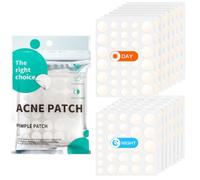 528 Piezas Parches para Acné Invisibles Hidrocoloides Parches Granos Absorbentes Parches para Acné Uso Diurno Y Nocturno En Uno Con Aceite De Té Y Ácido Salicílico Parches Para Granos（(8/10/13/15 mm）
