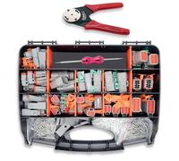 528pcs DT Deutsch Steckverbinder Kit, 2/3/4/6/8/12 Pin Automotive Elektrosteckverbinder mit Crimpzange & Pin-Entfernungswerkzeug IP67 Wasserdicht für Auto, LKw, Wohnmobil, Boot