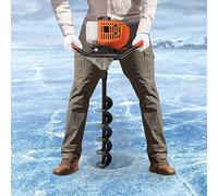 52CC 2 tiempos de gasolina, poste de valla, taladro de agujero de tierra, excavadora, manual, 2 tiempos, 3 brocas de diámetro (4", 6", 8"), equipo de seguridad, báscula de poste y extensión