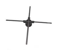 52cm Ventilador de Holograma 1600x624 Control de Aplicaciones WiFi Holográfico 3D con 624 Perlas de Lámparas para la Barra de Tiendas de Exhibiciones (Enchufe de la UE)