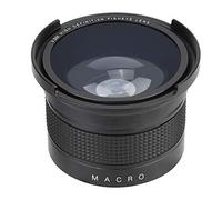 52mm 0.35X Lente Gran Angular de Ojo de pez con Tapas de Lentes Estuche de Almacenamiento Cámara portátil Universal Lente de Ojo de pez para réflex Digital réflex Digital