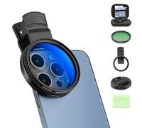 52mm Clip-0n CPL Phone Camera Lens Filter Kit, 52mm CPL Filter for Phone with Clip, Circular Polarizer Polarizing Compatible for iPhone 16 15 14 13 12 11, Motorola, Other Smart (1Pcs)