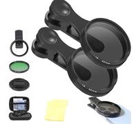 52mm Clip-0n Cpl Phone Camera Lens Filter Kit, Smartphones Portable Polarizer Camera len Circular Polarizer Polarizing Filter Compatible with Mostcell Phones (2pcs)