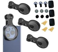 52mm Clip-On Cpl Phone Camera Lens Filter Kit, Allalonga Polarizer Filter for iPhone, Circular Polarizer, Compatible with Most Cell Phones (3sets)