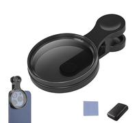 52mm Clip-On Cpl Phone Camera Lens Filter Kit, Circular Polarizer Polarizing Filter Compatible with Most Cell Phones, with Cleaning Cloth (1 Pcs)