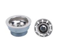 52mm Sink Drain Assembly | 304 Stainless Steel Protection - Oxidation Kitchen Drain with Stopper | RV/Bar/Caravan Sink Strainer Replacement | Mirror Polished Finish