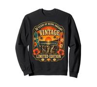 52nd Birthday Tropical Vintage 1974 52 Years Old Men Women Sudadera