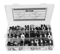 52pcs kit de abrazadera de cable de goma de acero inoxidable Administración de cable eléctrico Automobiles Adecuado Inicio Inicio