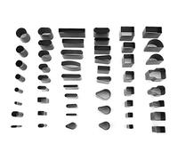 52pcs Multi Shape Leather Hole Punch Cutter Tools Set Handmade DIY Craft Leather Puncher Premium Alloy Steel Durable Sharp Punching Tool for Leather Craft Belt Phone Case