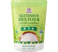52USA Harina de arroz glutinoso 453.6 g (básica), 0,5 kg (1 pieza), harina de arroz para hornear o cocinar, producto de Tailandia, harina de arroz blanco completamente natural, vegana